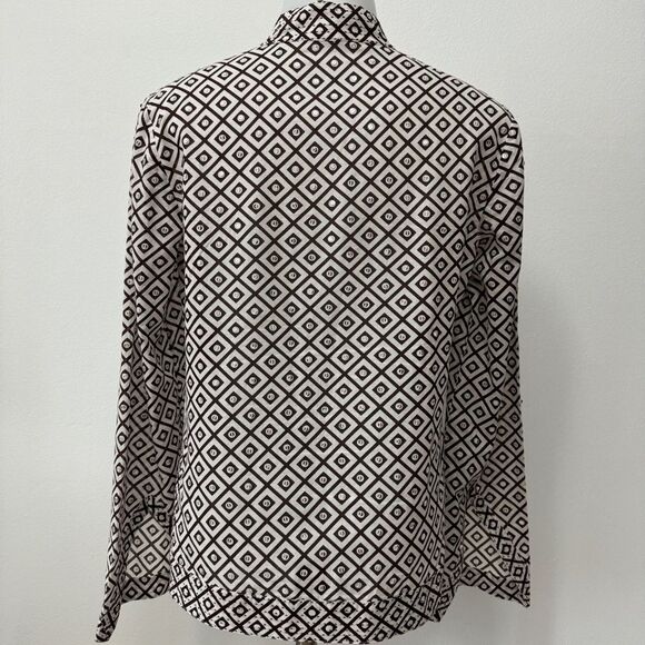 Tory Burch Stephanie Sequin Embellished Tunic Cotton Top Size 2 - Picture 3 of 10